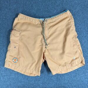 Toes On The Nose Men's 32 Swim‎ Trunks Board Shorts Mauna Kea Embroidered